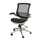 Flash Furniture Black Mid-Back Mesh Office Chair with Flip-Up Arms BL-8801X-BK-GR-GG - alternate 9